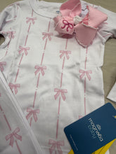 Amelia's pink bow pjs Magnolia baby