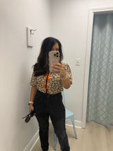 Voy smocked mock Neck stripe top