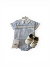 Boys wave Smocked Romper Feltman Brothers