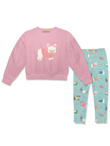 Millie loves lily dog two piece set