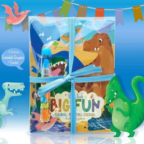 Dinosaur World Activity Book & Stackable Crayon Gift Pack