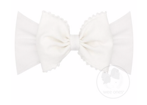 Wee Ones Large Moonstitch Jersey Bow