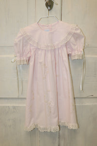 Auraluz Lace Pink Circle Bib Dress 2274