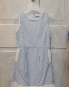 Gabby Blue Pocket Dress G1004