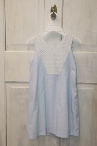 Gabby Light Blue Knit Detail Dress 10006