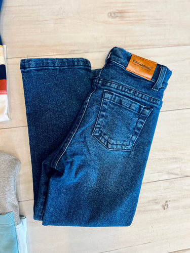 Medium Wash straight Denim jeans 2t-7
