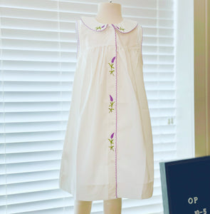 Sweet Dreams Lavender Embroidery Dress