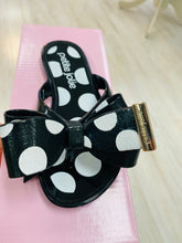 Petite Jolie black bow sandals