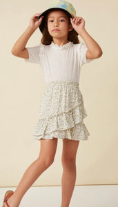 Hayden Ditsy Floral Ruffle Skirt