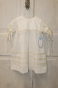 Lullaby Set White Dress with Square Bib